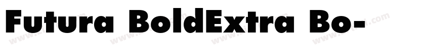 Futura BoldExtra Bo字体转换